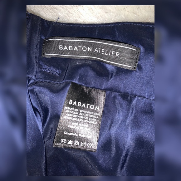 Aritzia Babaton Karl Navi Windowpane Skirt - Picture 6 of 6